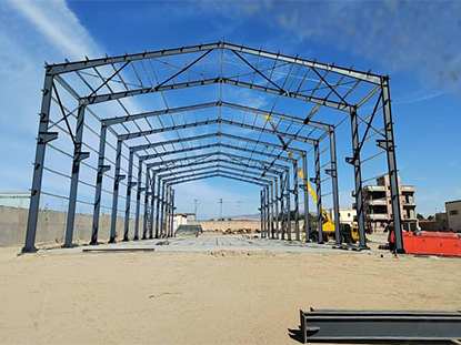 Algérie nouvel entrepôt de structure métallique de conception