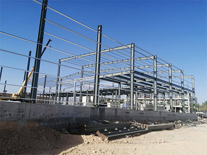 Oman Deux étages Atelier de structure en acier