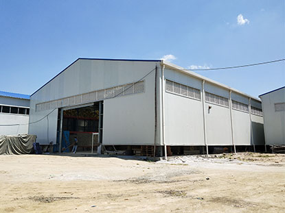 Bâtiment d'entrepôt de structure en acier philippin